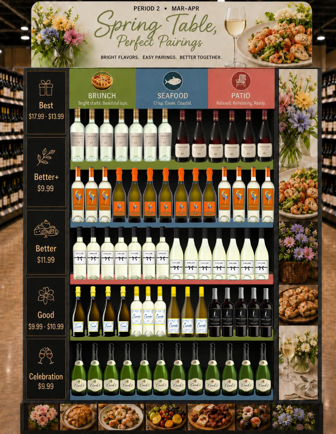 Spring Table, Perfect Pairings endcap